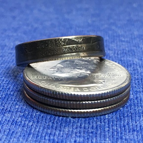 Tampa Coin Rings Other - 2016 North Dakota TeddyRoosevelt Quarter Coin Ring